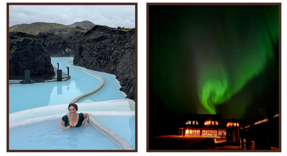iceland 40th birthday- pictures of blue lagoon and the northern lights